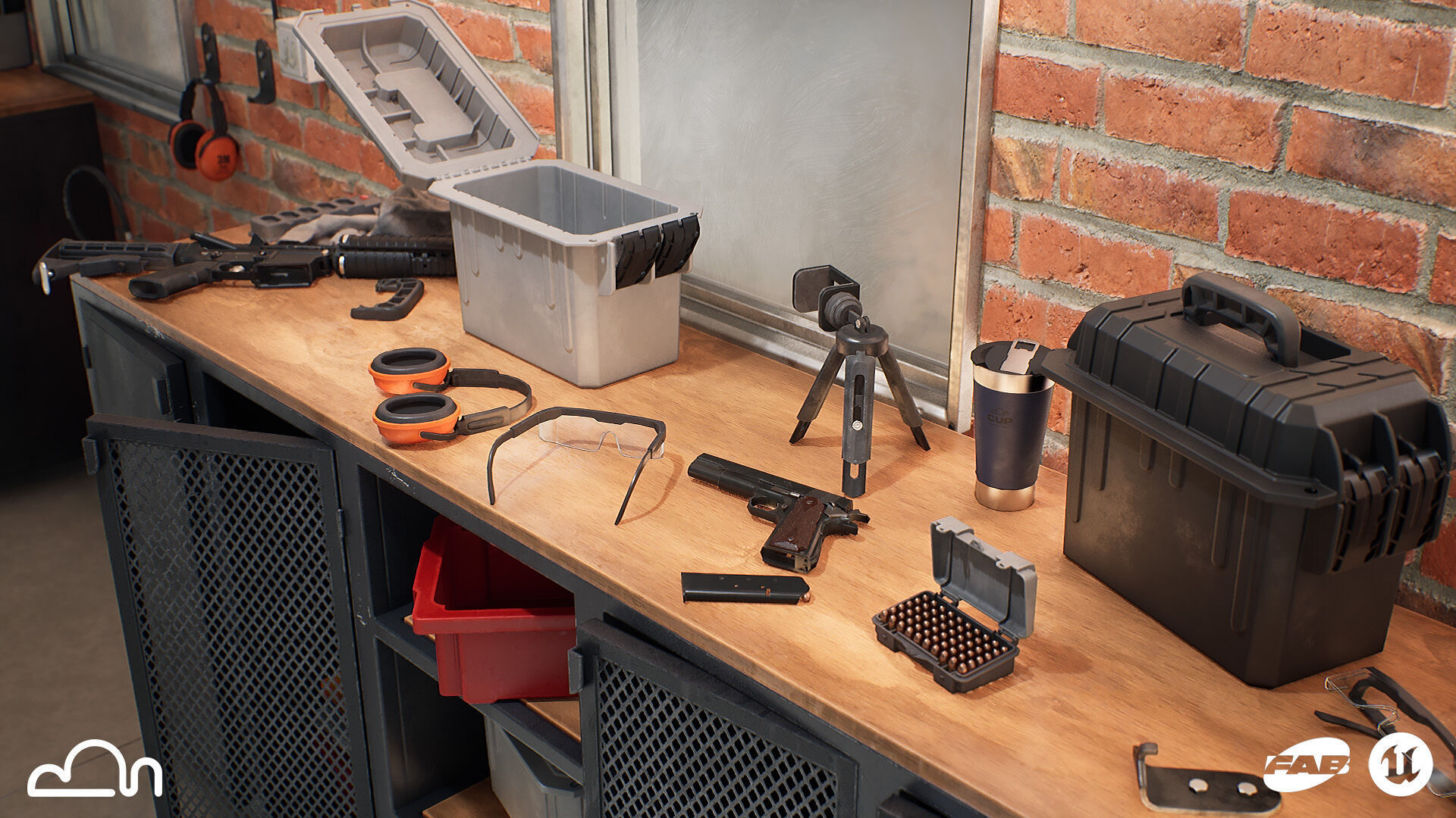 Shooting Range - Unreal 5 - Lumen Low-poly 3D model_15