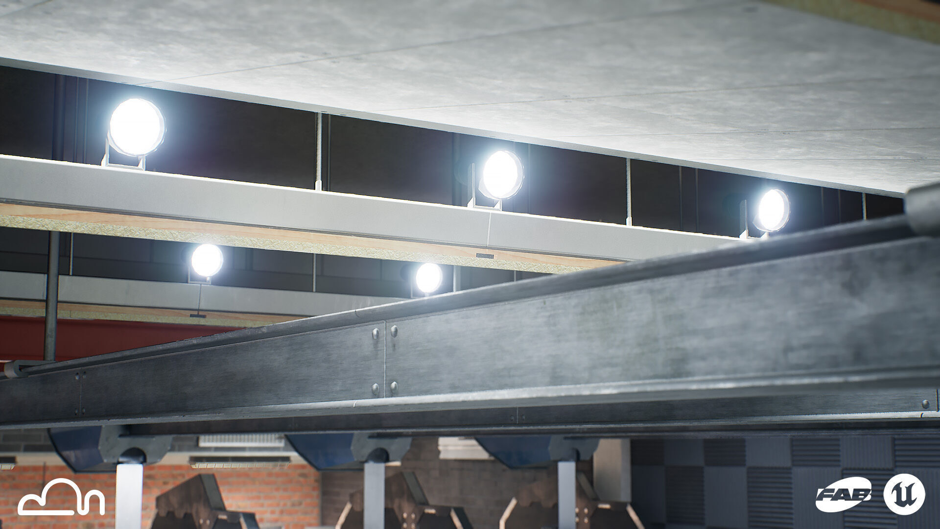 Shooting Range - Unreal 5 - Lumen Low-poly 3D model_4