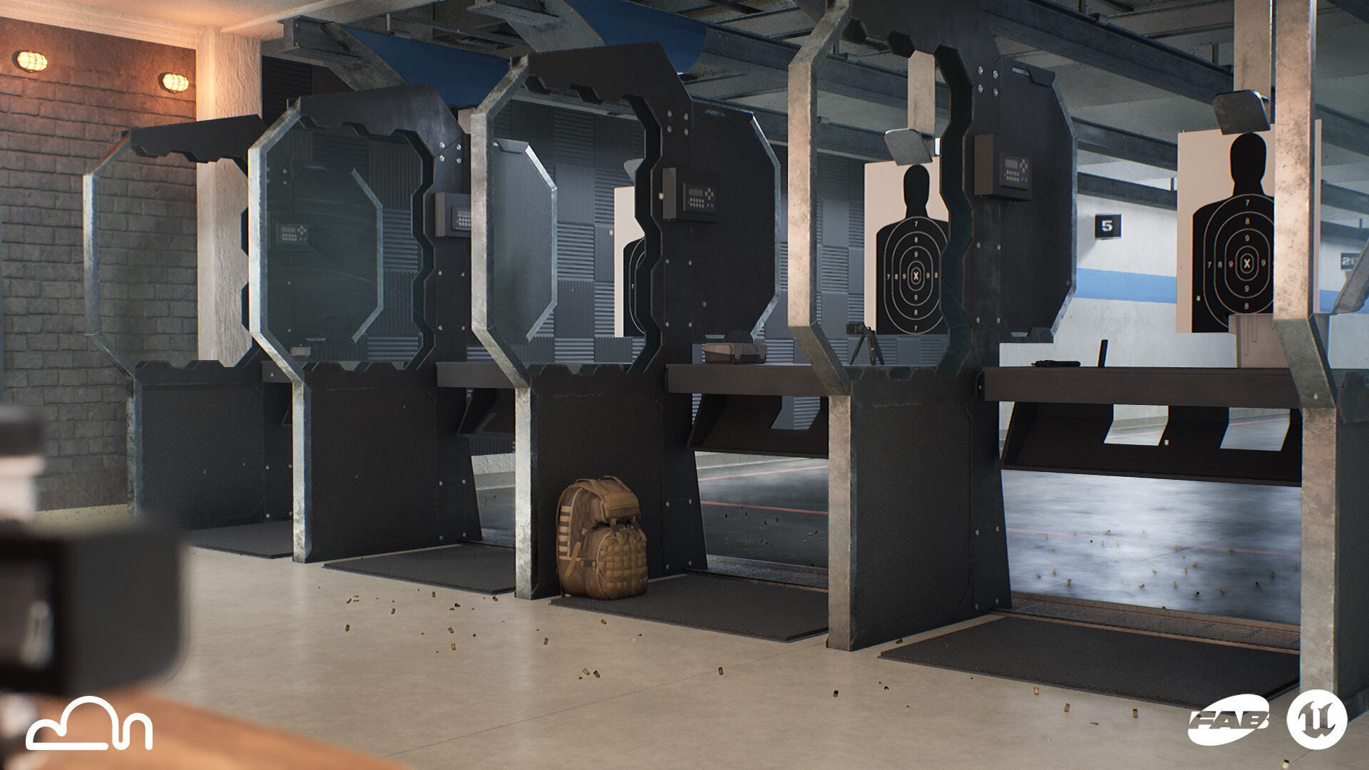 Shooting Range - Unreal 5 - Lumen Low-poly 3D model_11