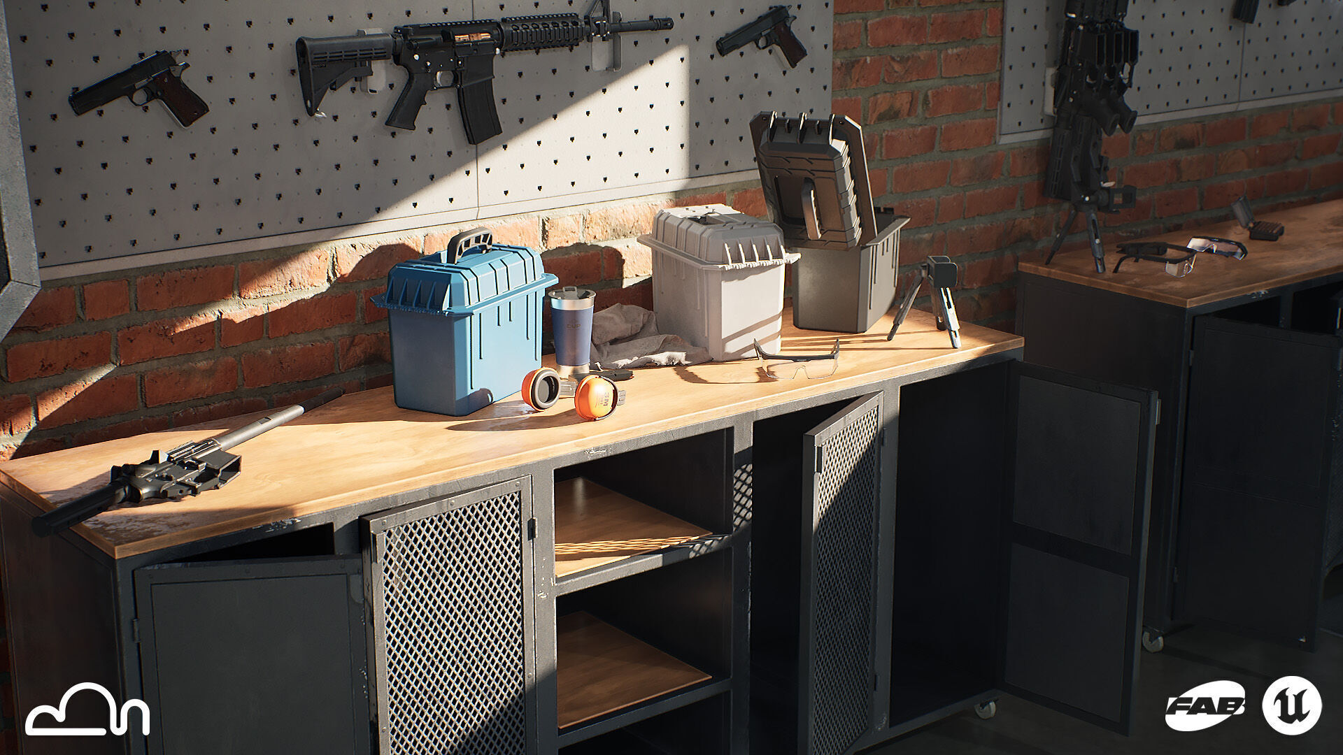 Shooting Range - Unreal 5 - Lumen Low-poly 3D model_5