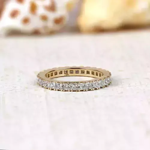 Princess Cut Eternity Band 3D Model