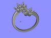 Double flower ring 3D print model_1