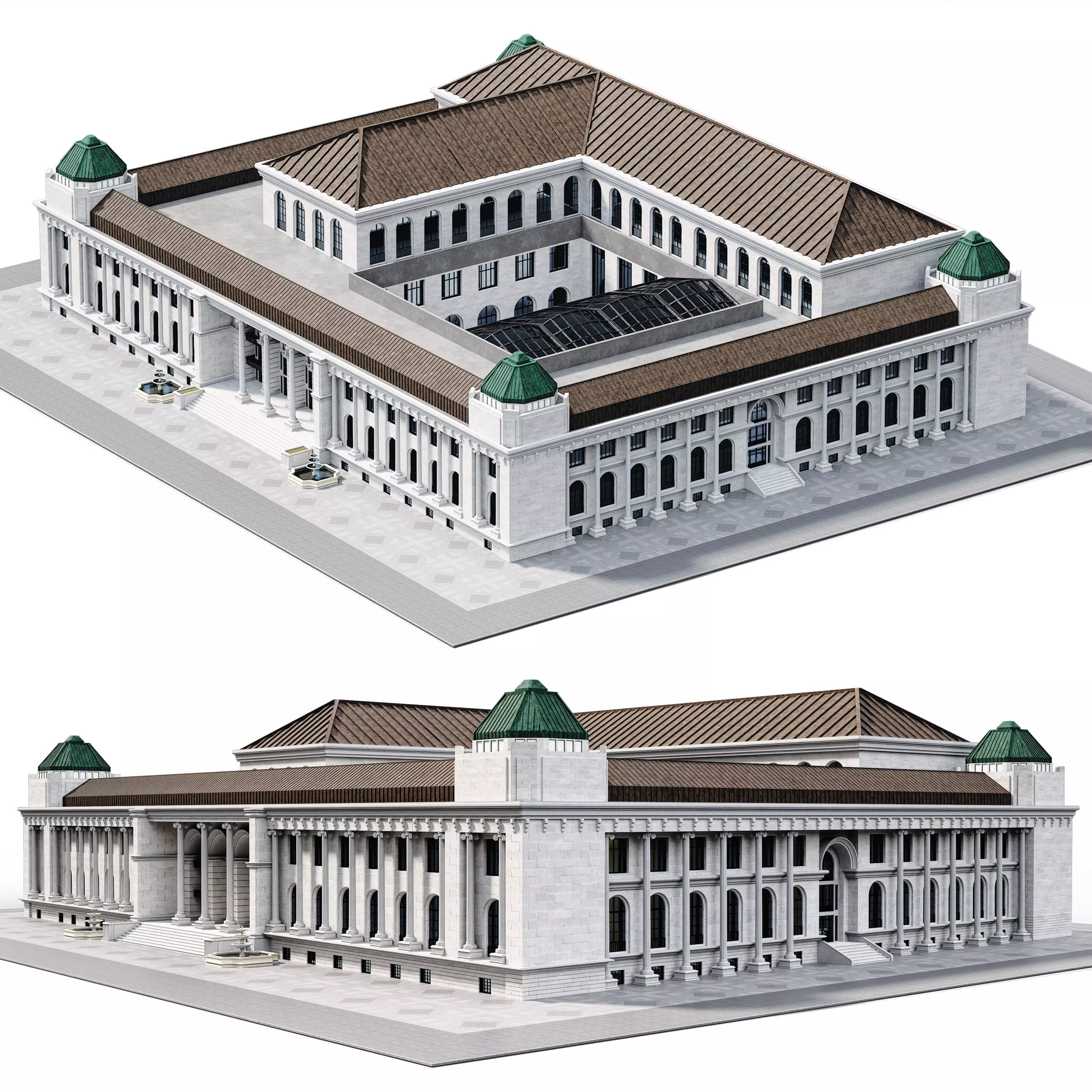 Building03 NewYork-Style Low-poly 3D model