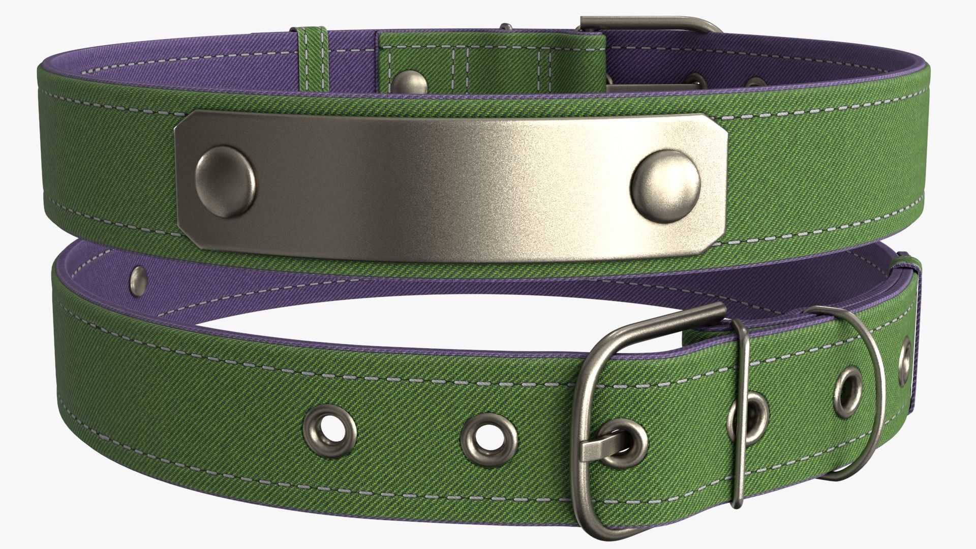 Dog Collar Low-poly 3D model_5