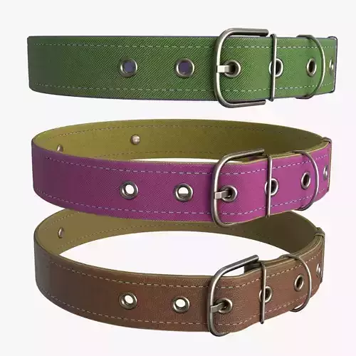 Dog Collar Low-poly 3D model
