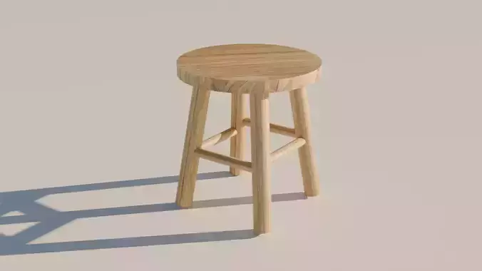 Wood Stool 
