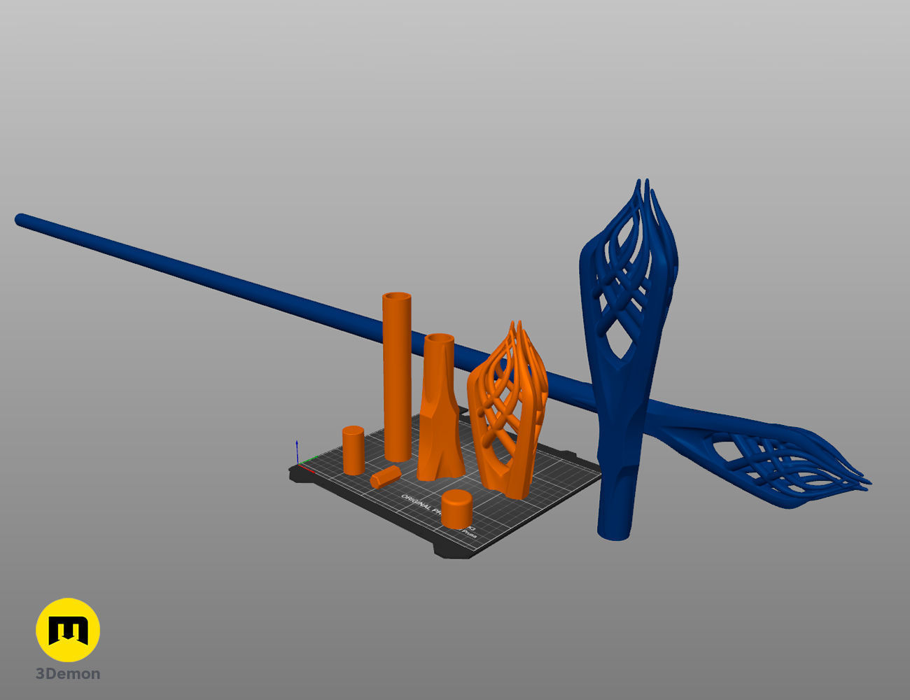 Gandalf the White Staff 3D print model_6