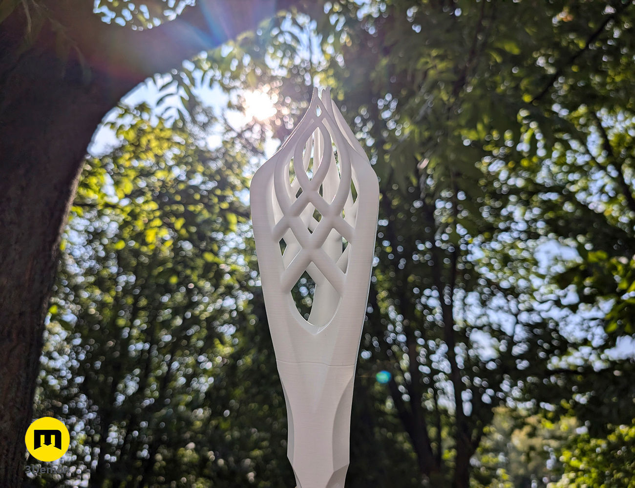 Gandalf the White Staff 3D print model_17