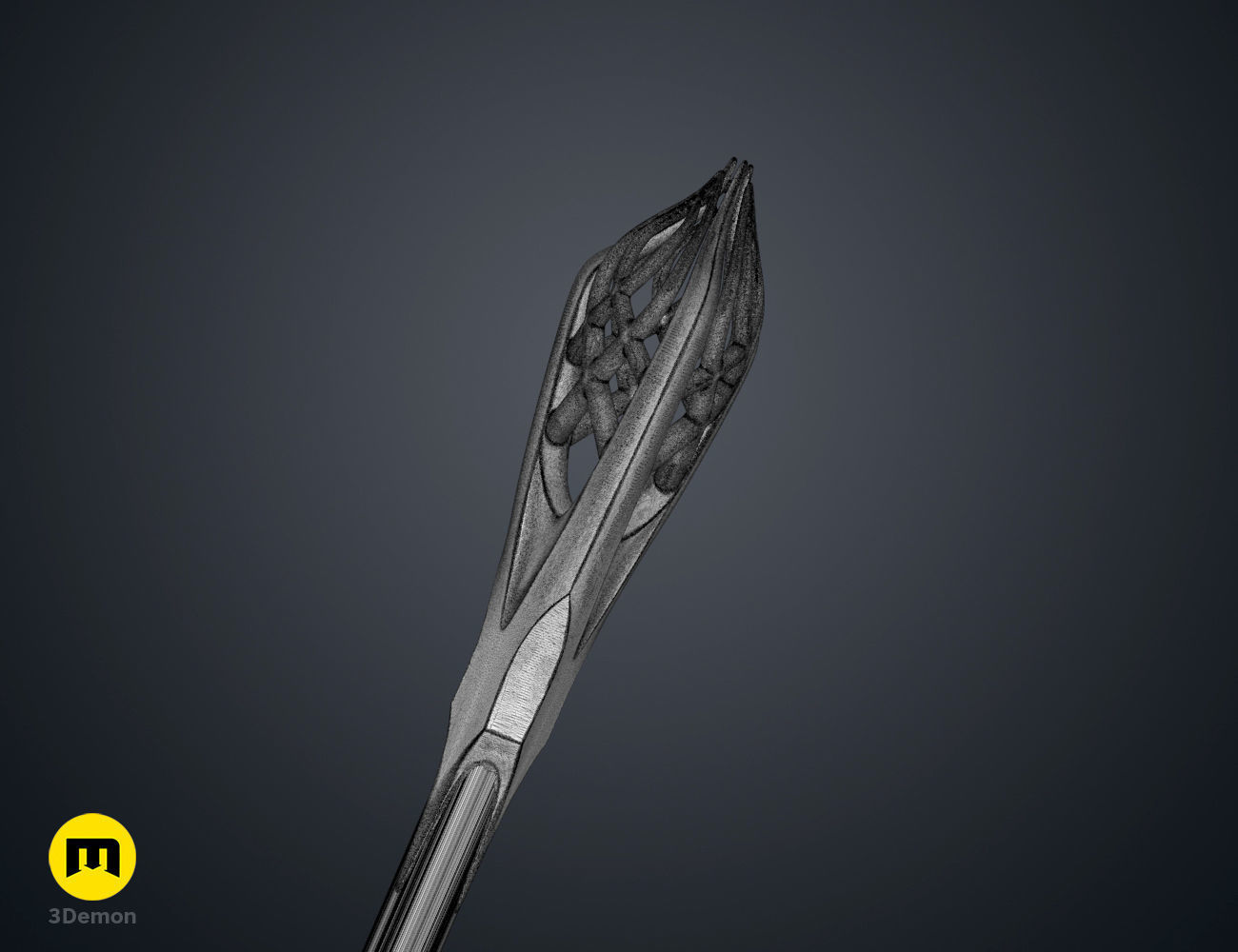 Gandalf the White Staff 3D print model_13