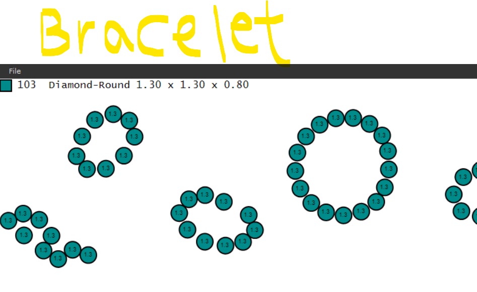 Bracelet and ring 3D print model_9