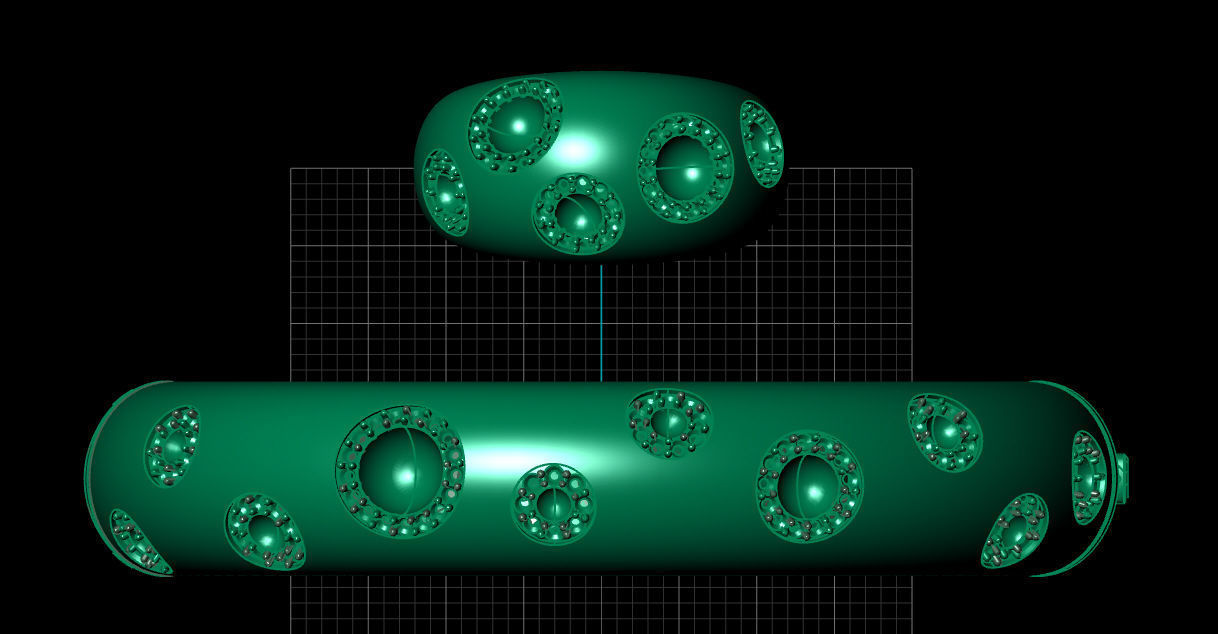 Bracelet and ring 3D print model_11