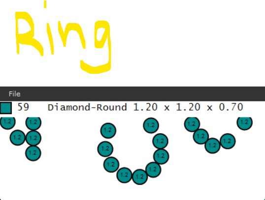 Bracelet and ring 3D print model_10