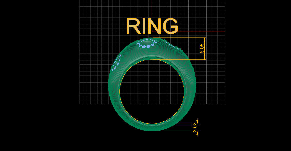 Bracelet and ring 3D print model_7