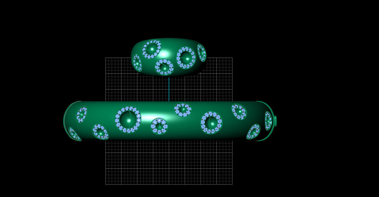 Bracelet and ring 3D print model_13