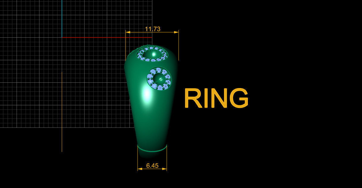 Bracelet and ring 3D print model_6