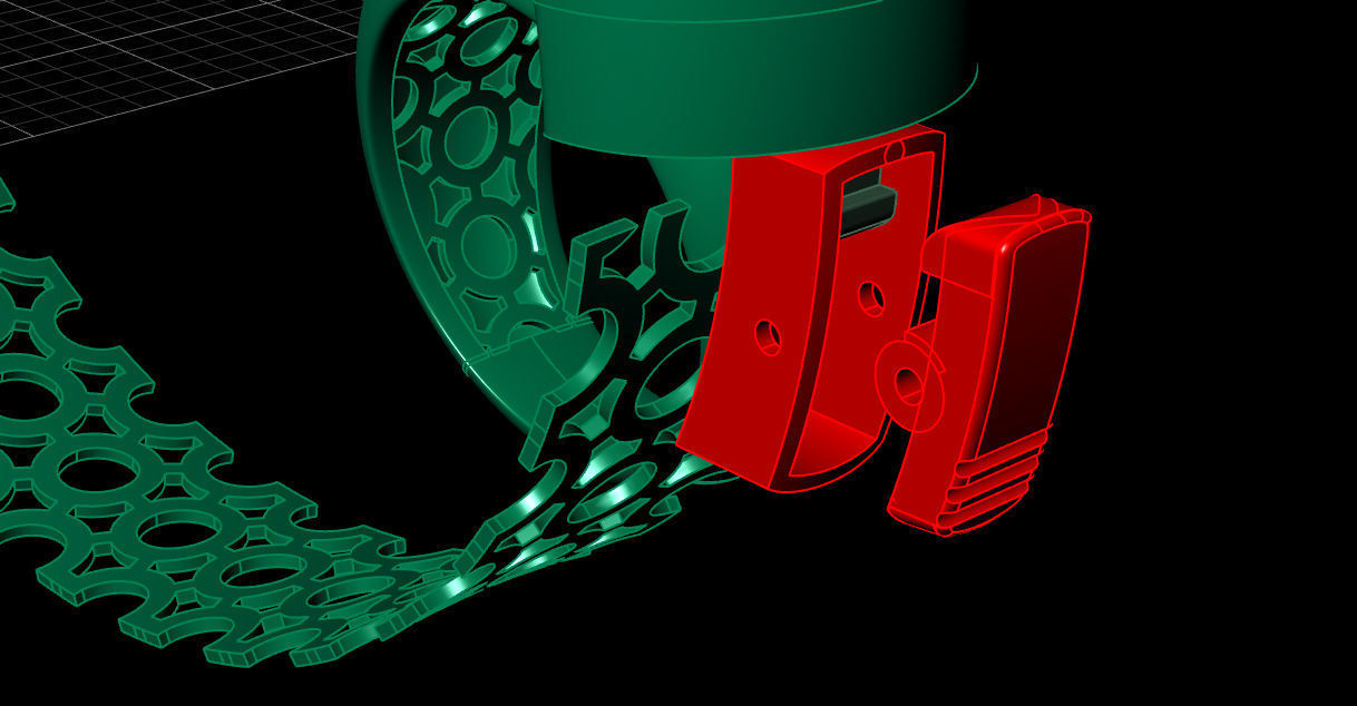 Bracelet and ring 3D print model_15