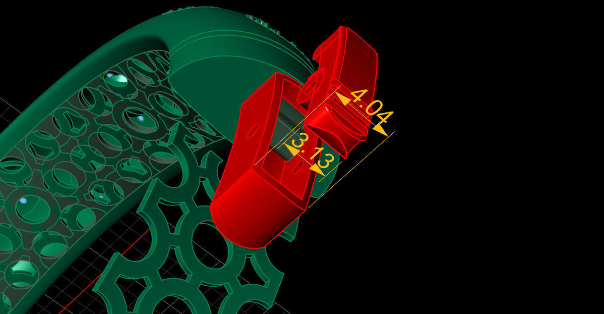 Bracelet and ring 3D print model_14