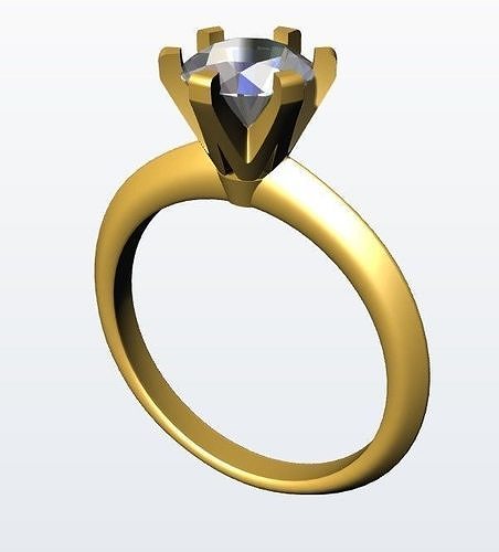 Ring 6prong 3D print model