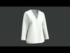 Linen V-Neck Shirt 3D model_1