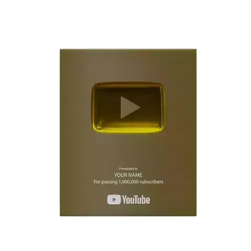 Gold play button Youtube