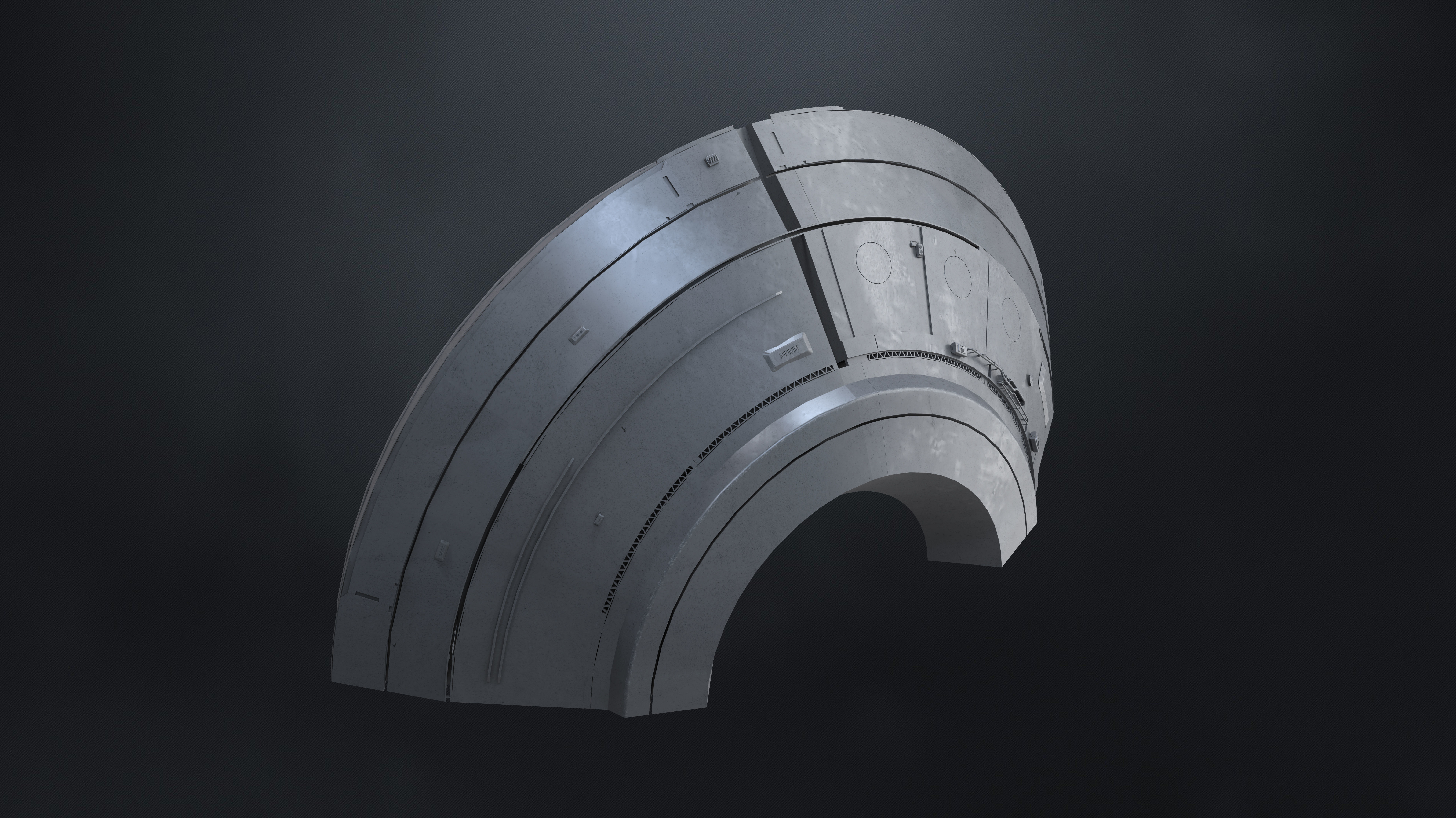 25 SUB-D Megascale Architectural Kitbash Elements Vol I 3D model_22