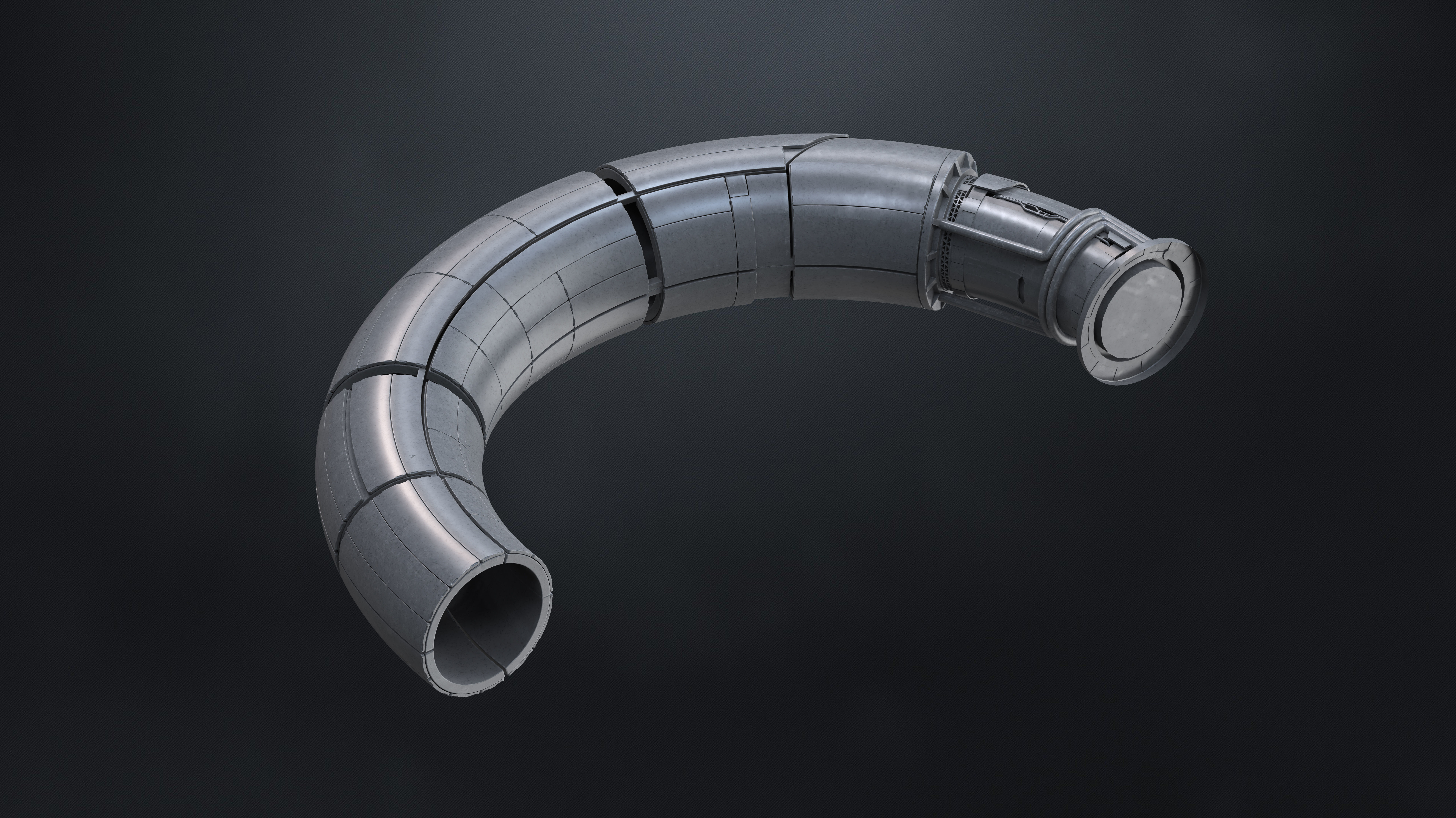 25 SUB-D Megascale Architectural Kitbash Elements Vol I 3D model_24