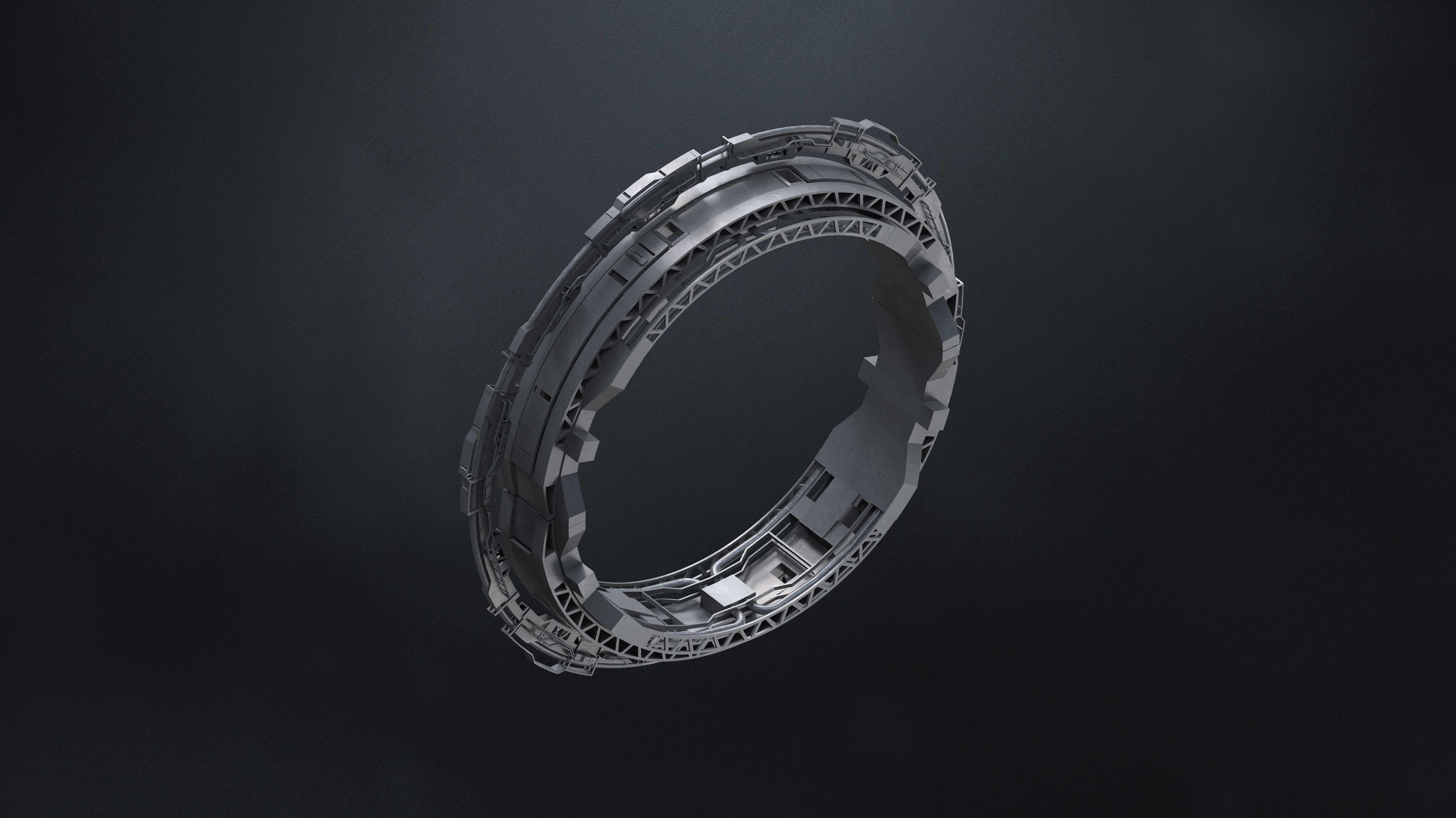 25 SUB-D Megascale Architectural Kitbash Elements Vol I 3D model_15