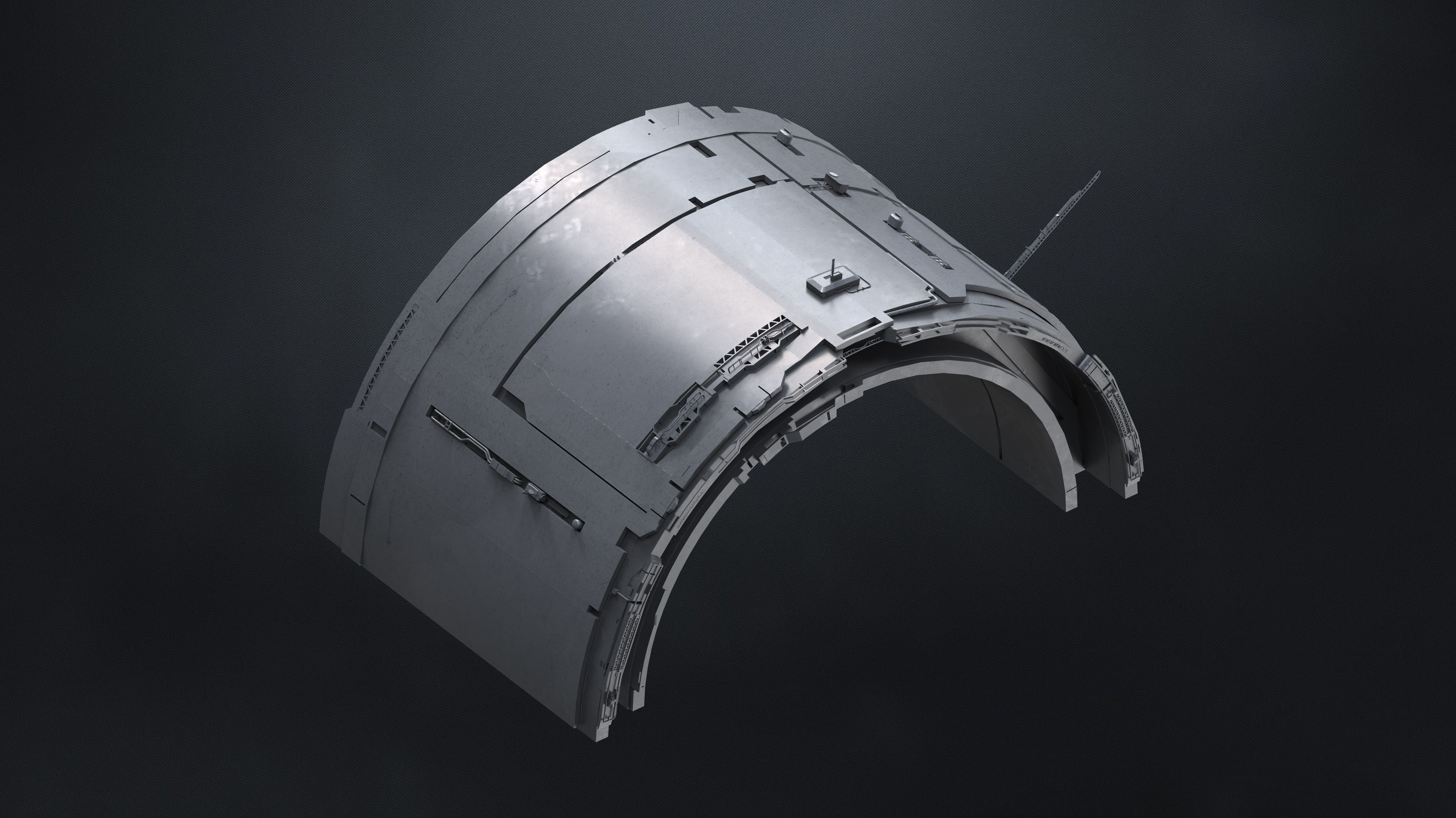 25 SUB-D Megascale Architectural Kitbash Elements Vol I 3D model_14