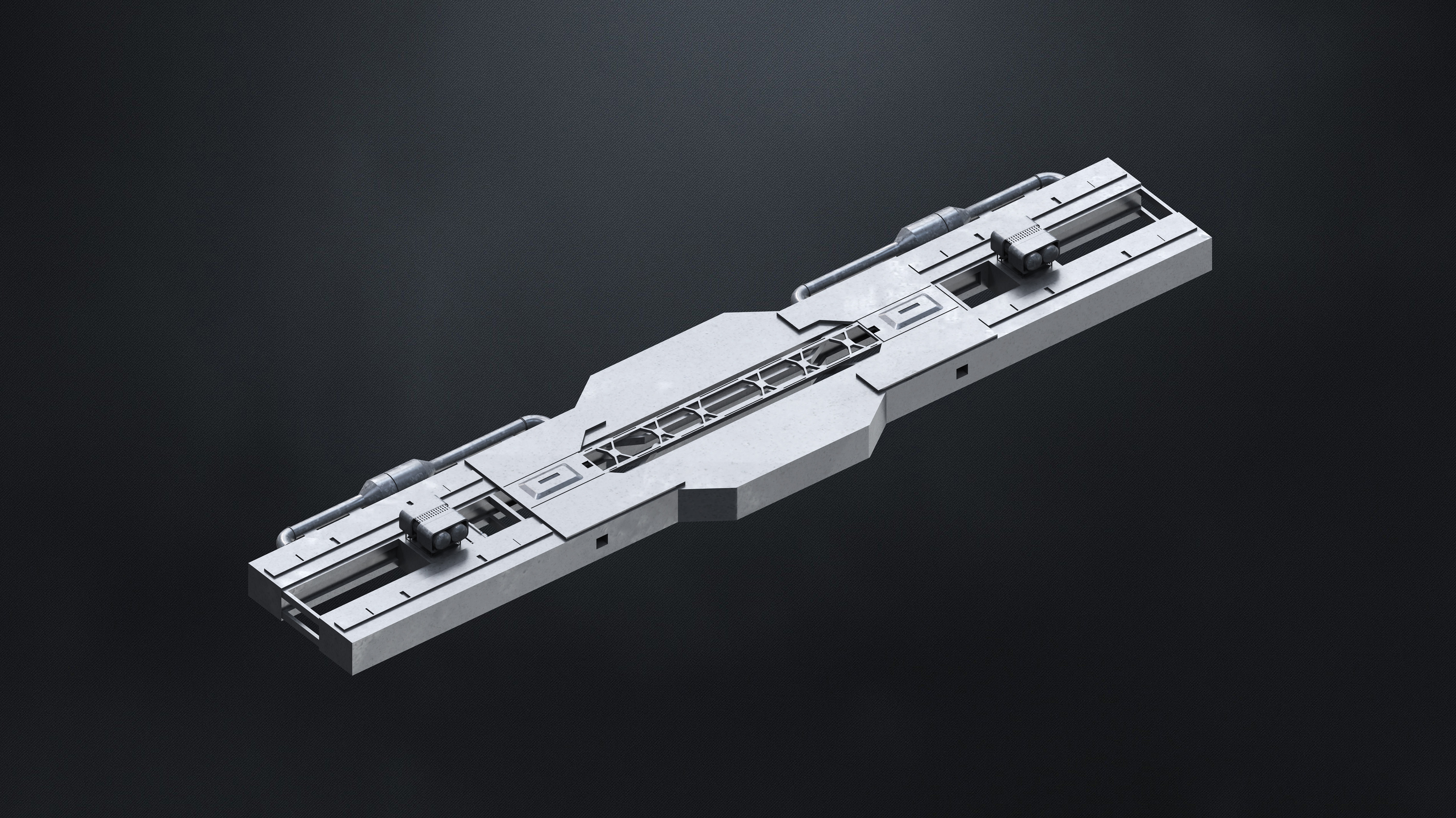 25 SUB-D Megascale Architectural Kitbash Elements Vol I 3D model_8