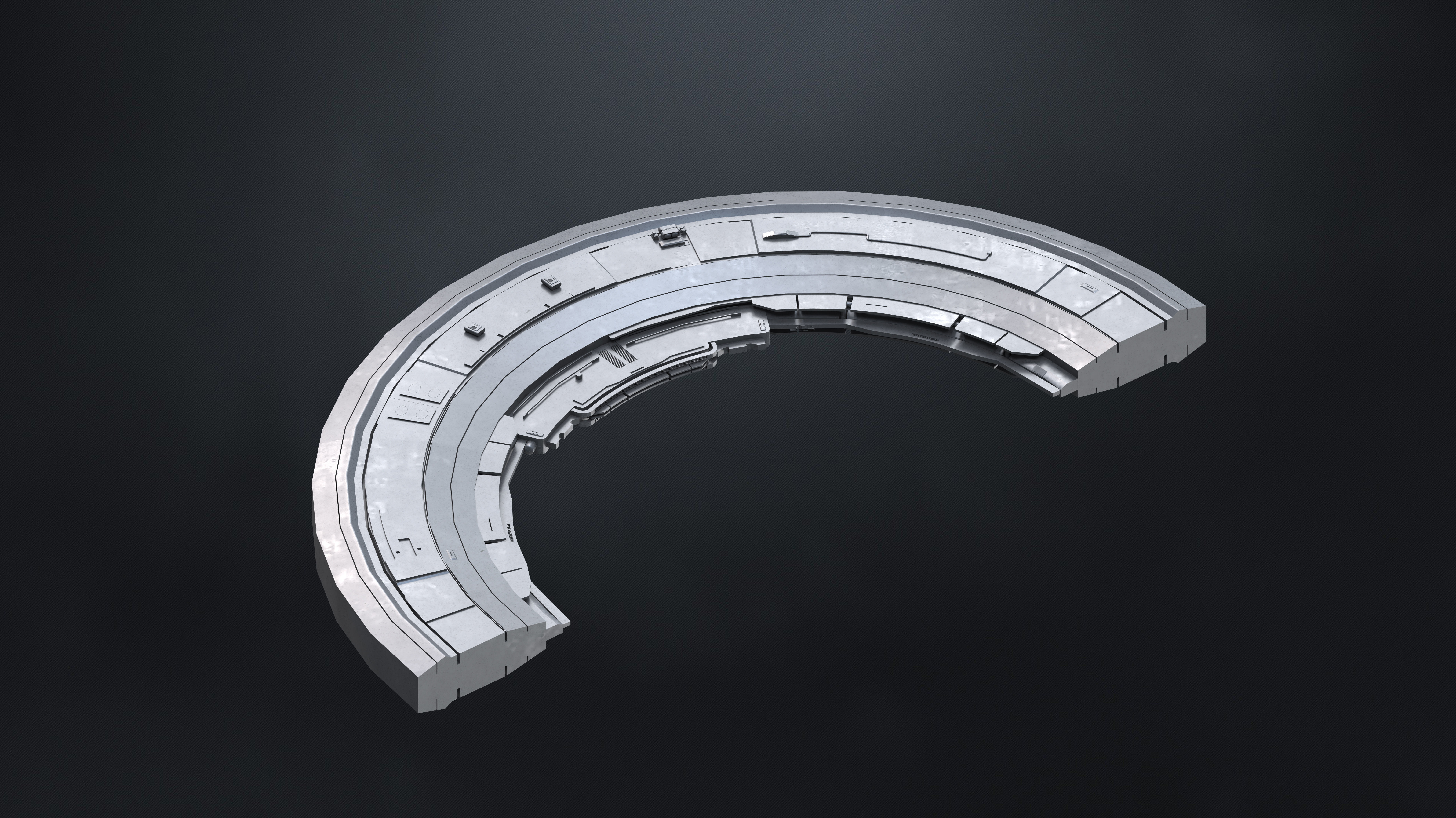 25 SUB-D Megascale Architectural Kitbash Elements Vol I 3D model_21