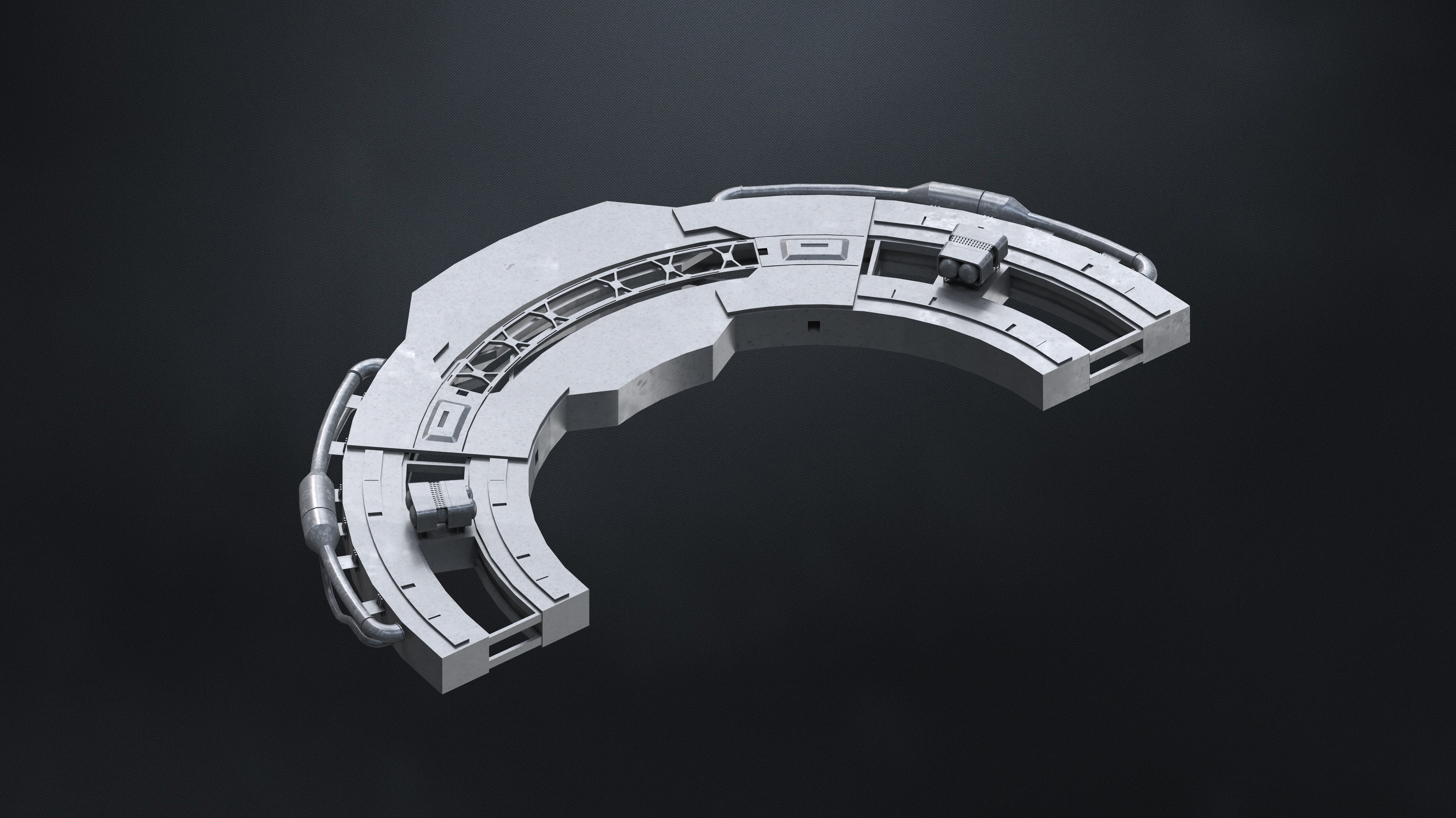 25 SUB-D Megascale Architectural Kitbash Elements Vol I 3D model_20