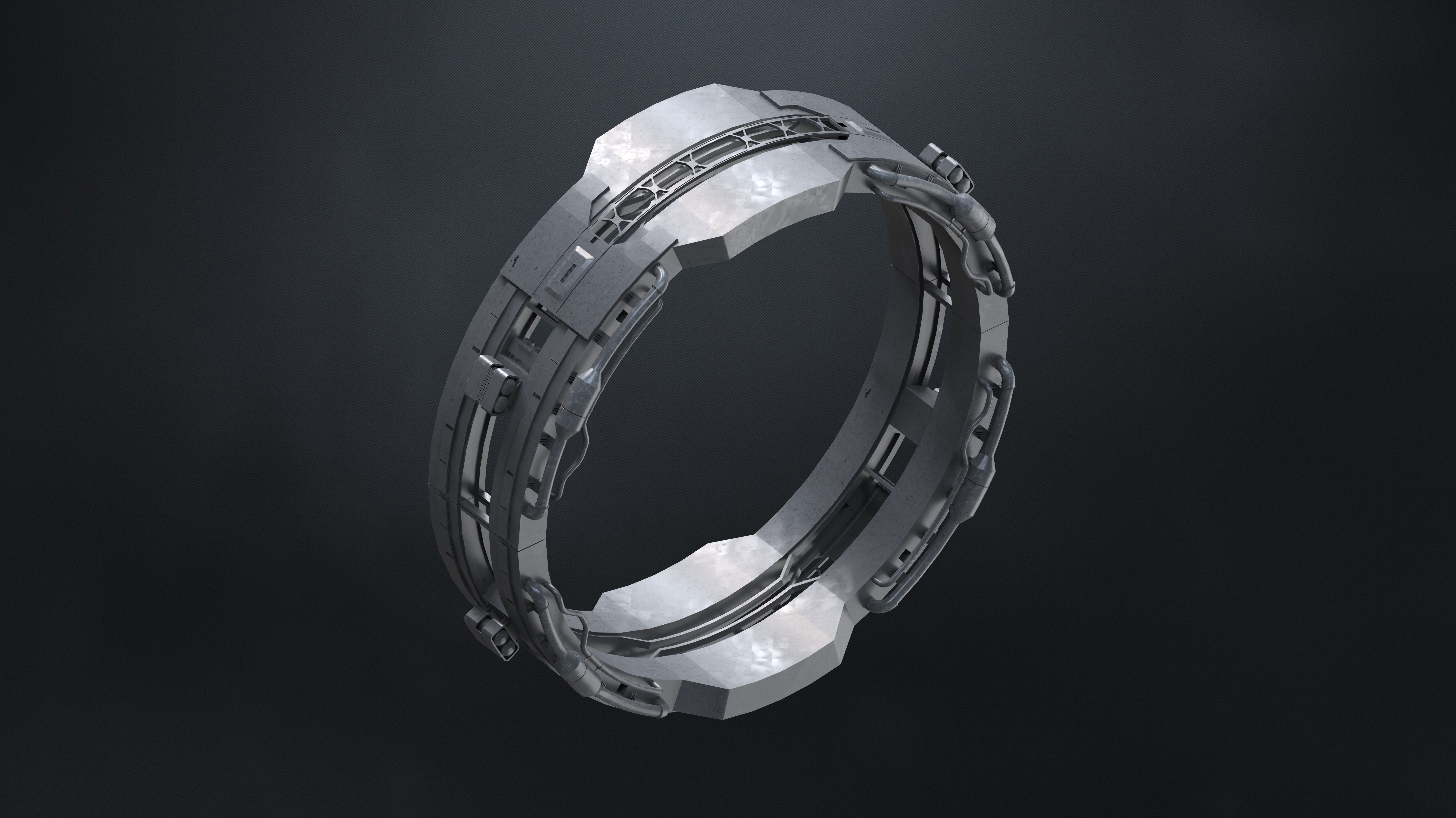 25 SUB-D Megascale Architectural Kitbash Elements Vol I 3D model_16