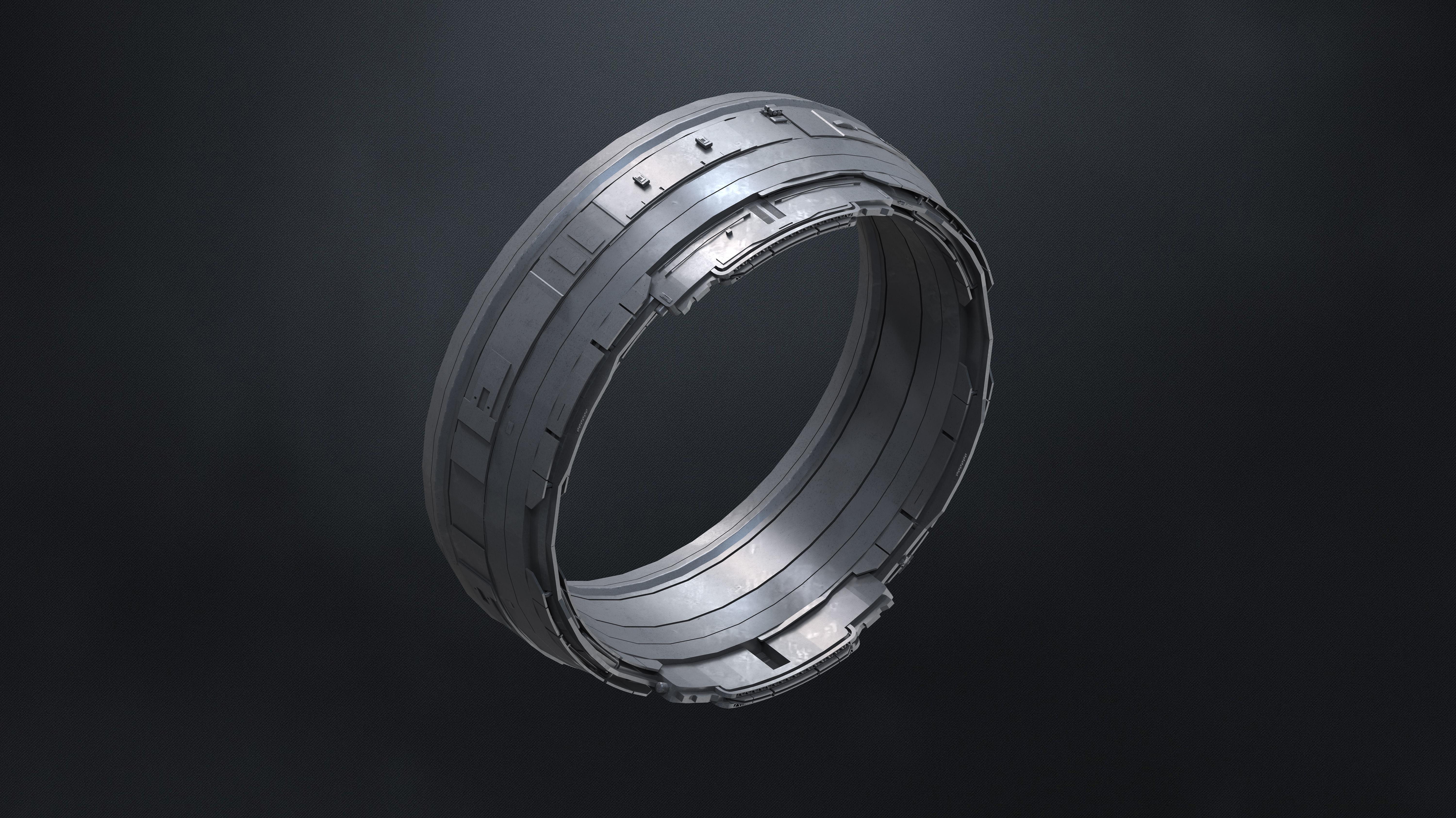 25 SUB-D Megascale Architectural Kitbash Elements Vol I 3D model_12