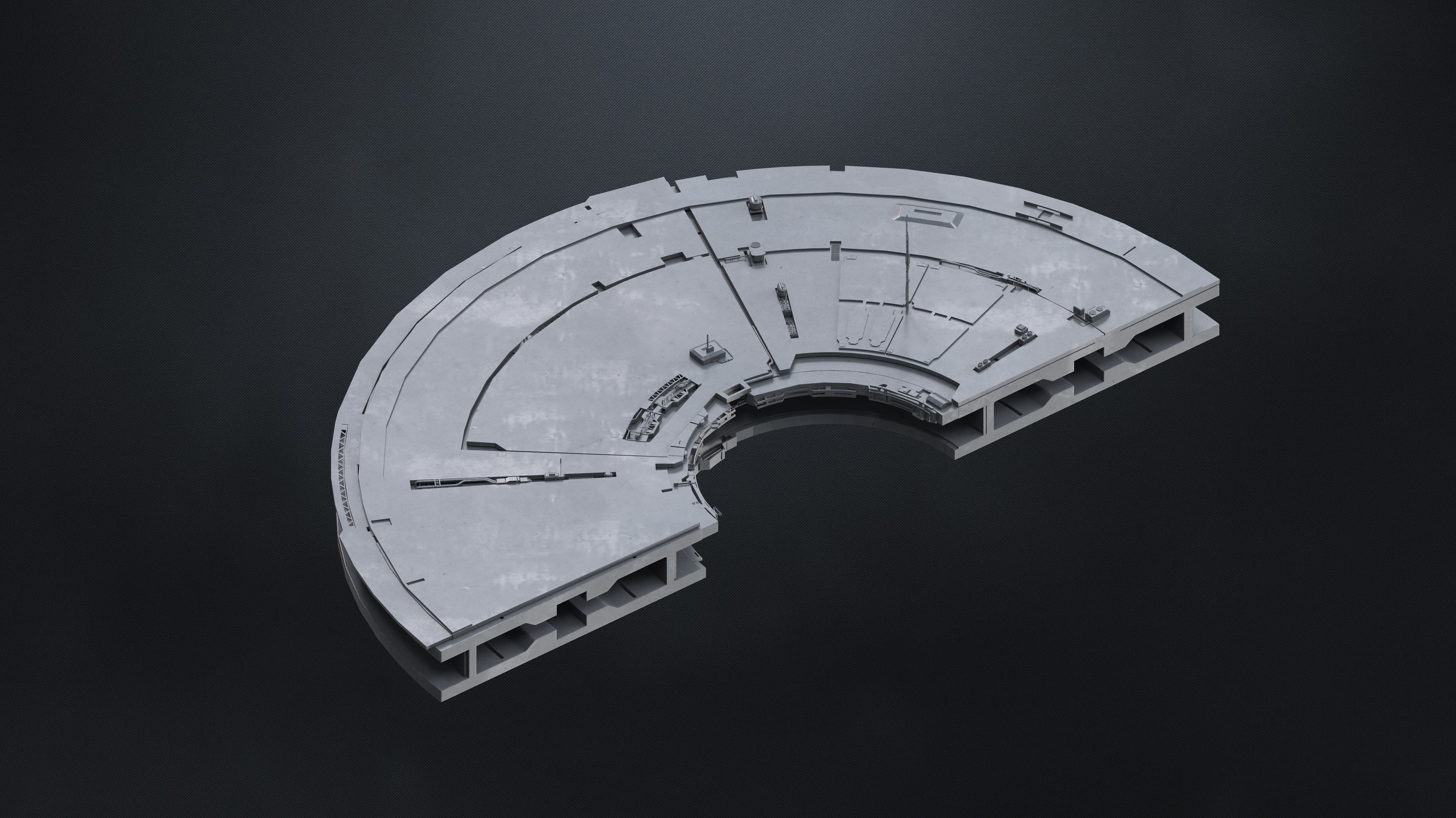 25 SUB-D Megascale Architectural Kitbash Elements Vol I 3D model_23