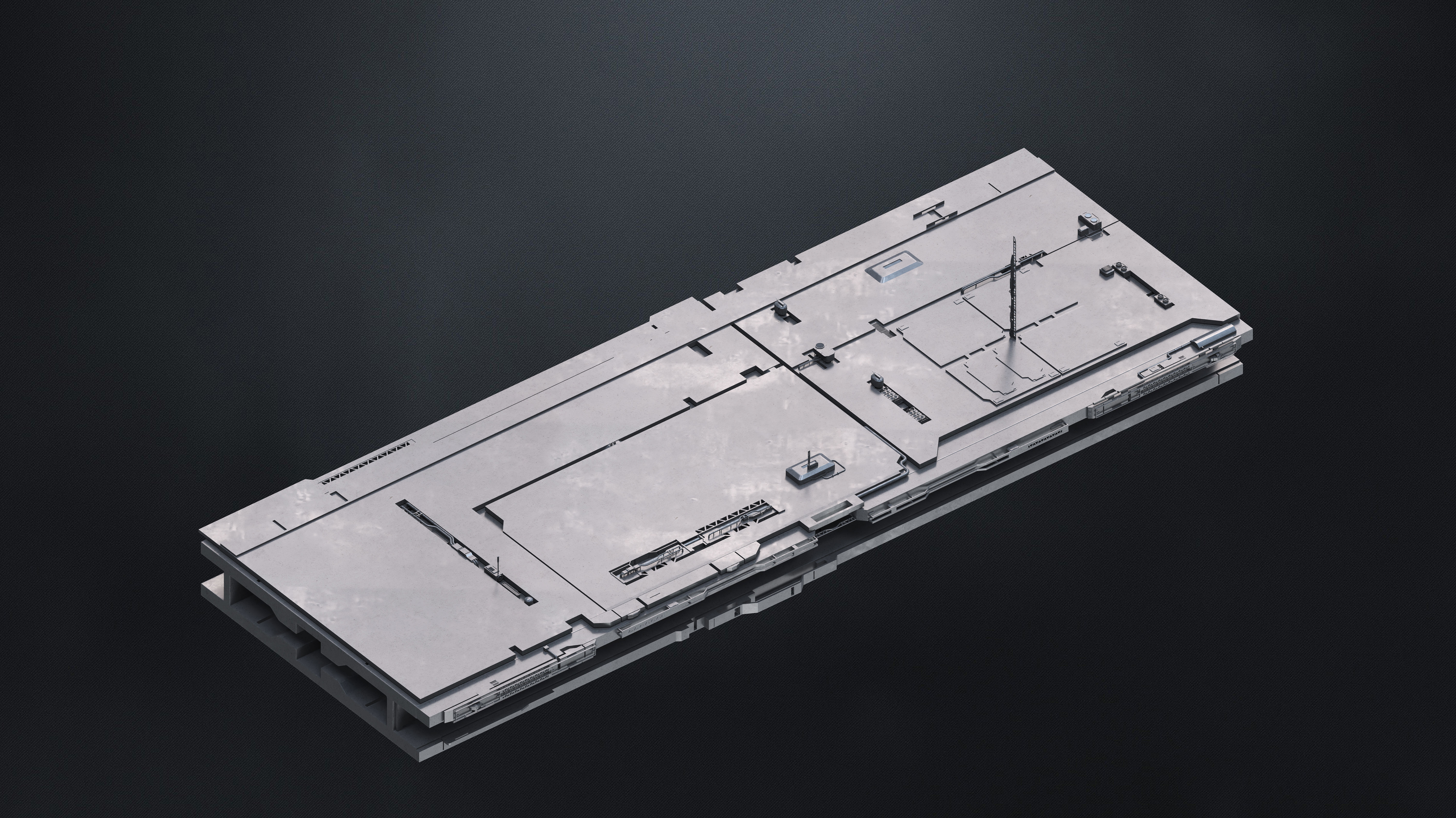 25 SUB-D Megascale Architectural Kitbash Elements Vol I 3D model_5