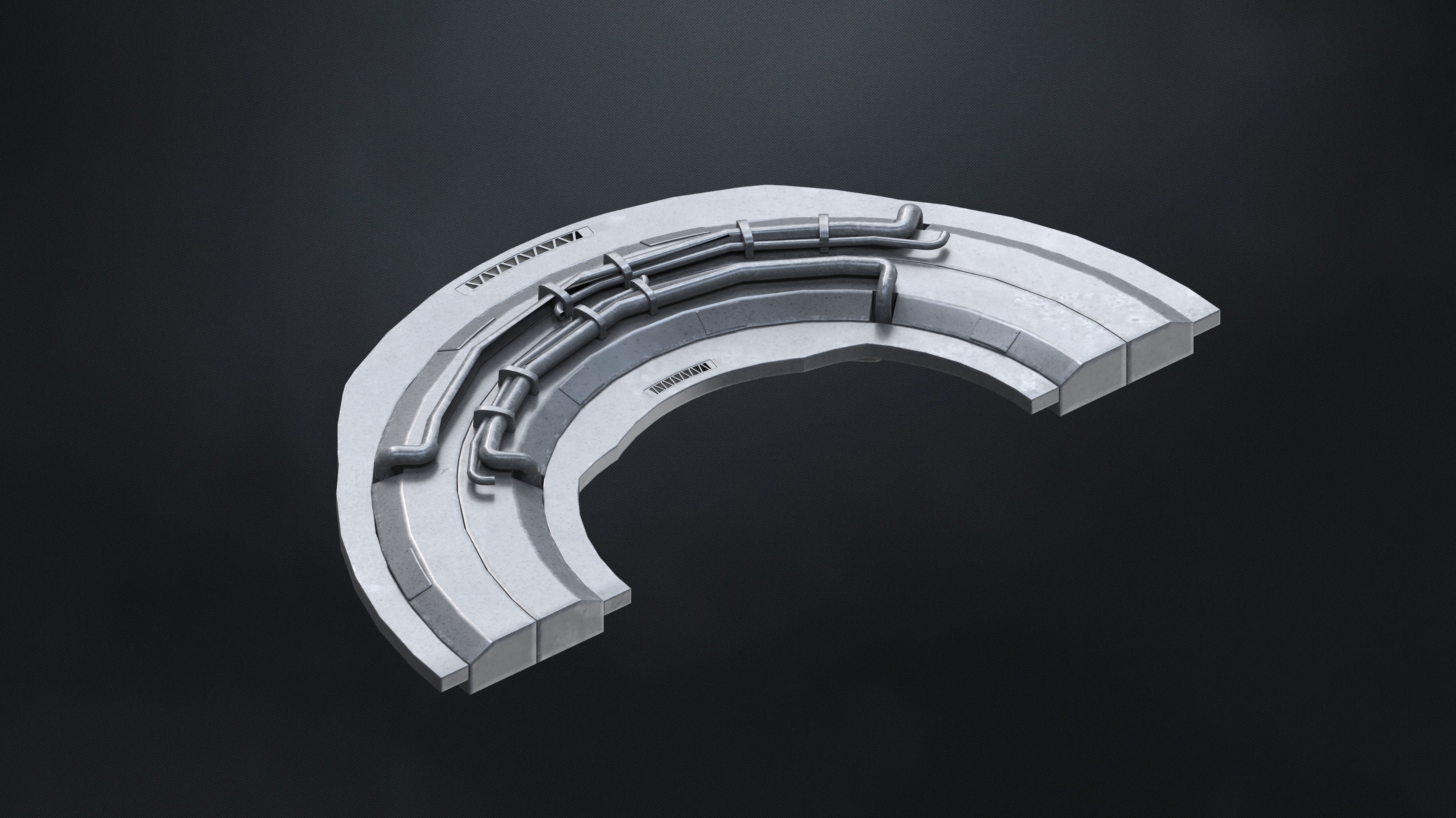 25 SUB-D Megascale Architectural Kitbash Elements Vol I 3D model_18