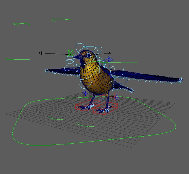 3D Bird Pack Bullocks Oriole Male and Female Low-poly 3D model_34