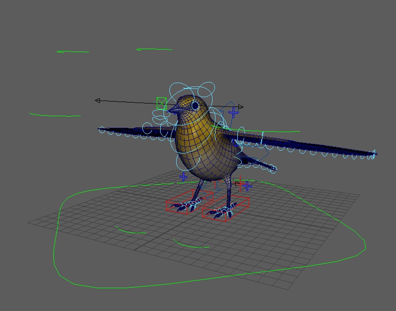 3D Bird Pack Bullocks Oriole Male and Female Low-poly 3D model_33