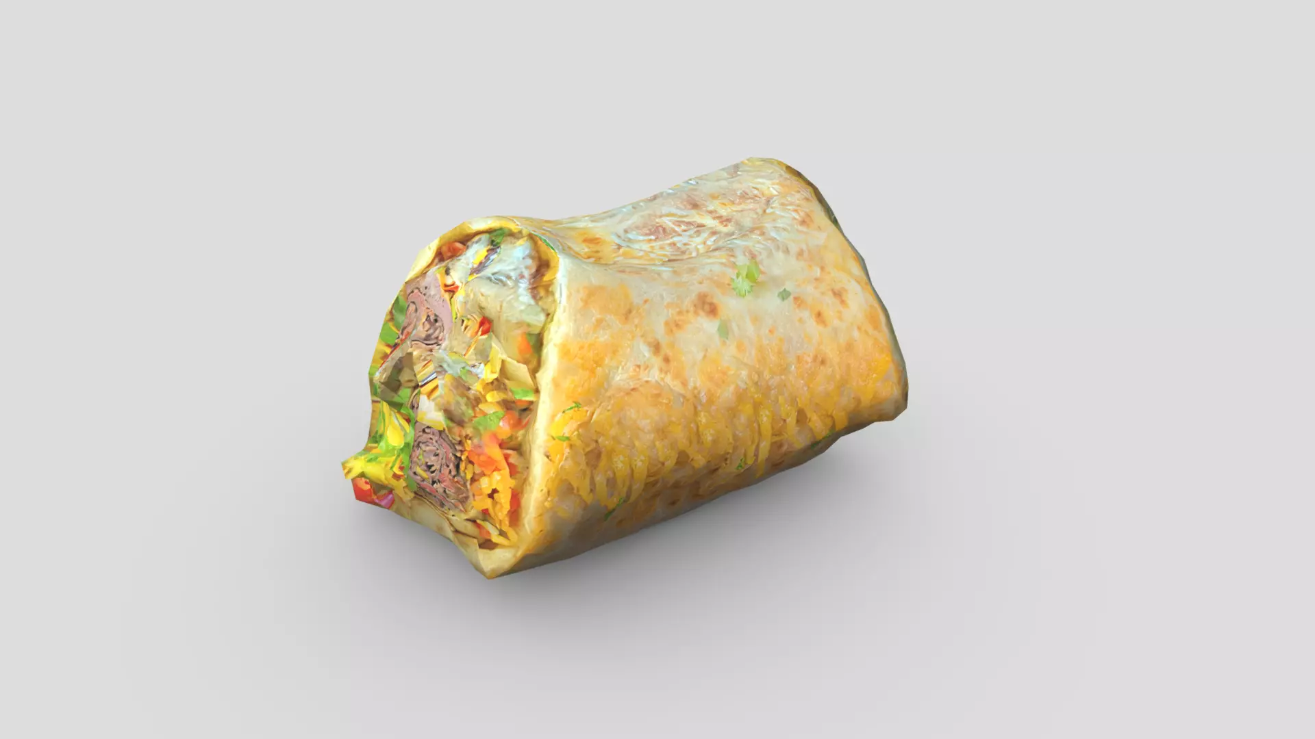 Burrito 2 Low-poly 3D model
