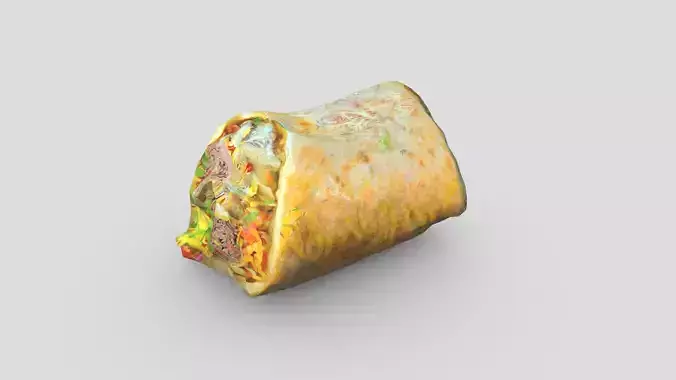 Burrito 2 Low-poly 3D model