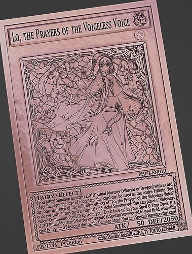 Lo the Prayers of the Voiceless Voice - yu-gi-oh Free 3D print model