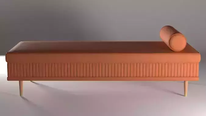 Sienna Brushed Velvet Daybed 3d Sofa Bed Model for Interior Room