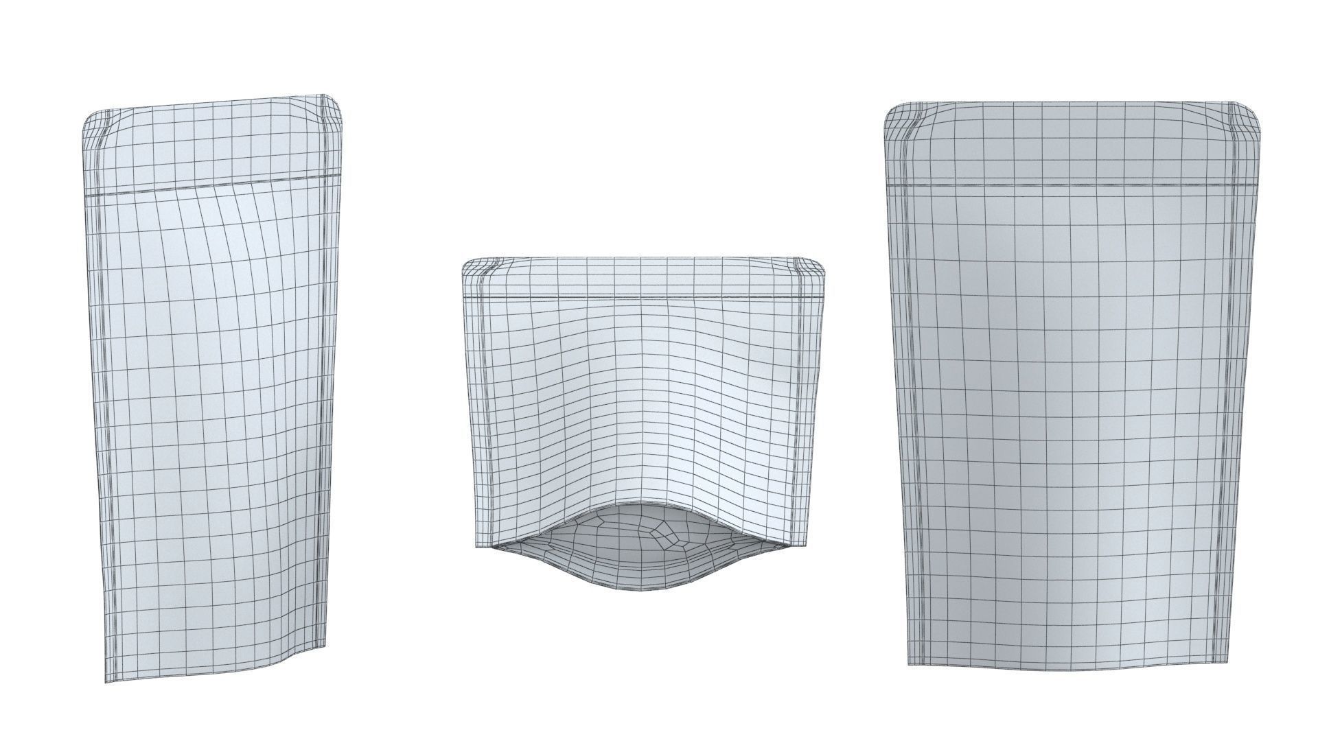 Paper pouchs collection 3D model_9