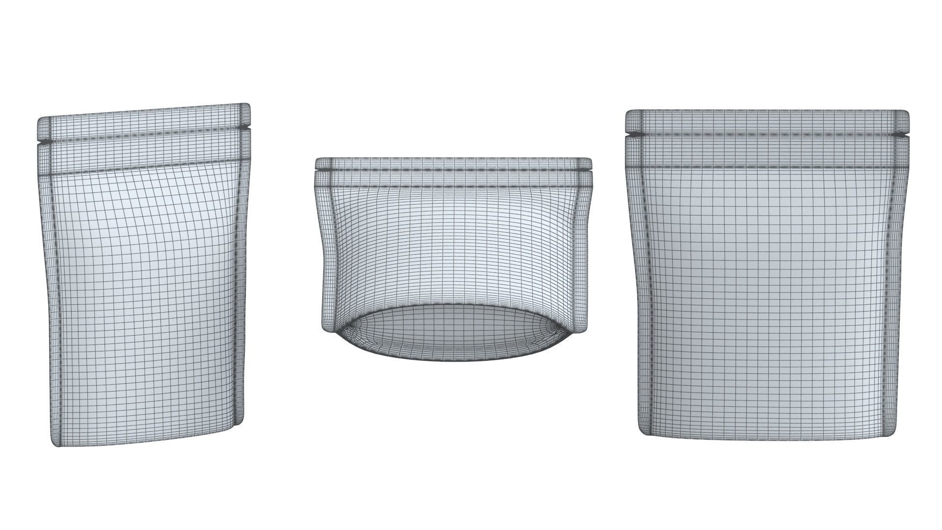 Paper pouchs collection 3D model_32