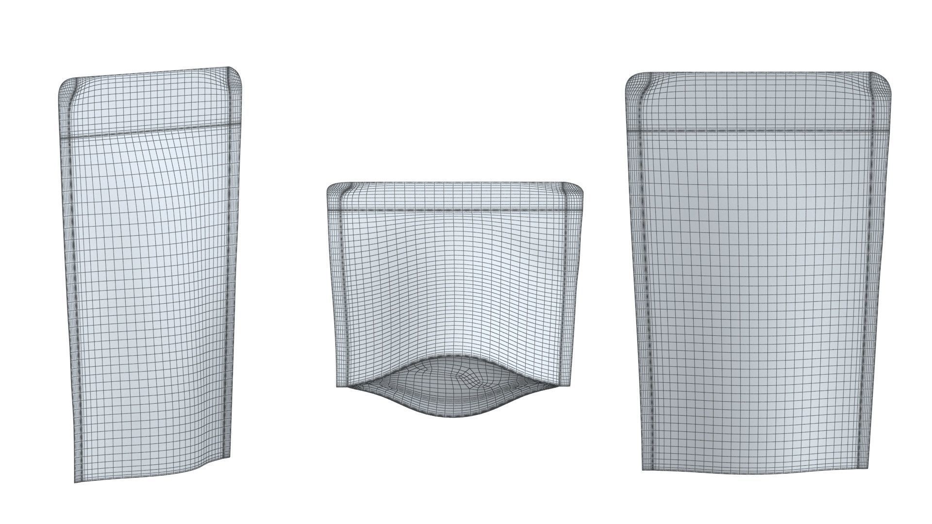 Paper pouchs collection 3D model_10