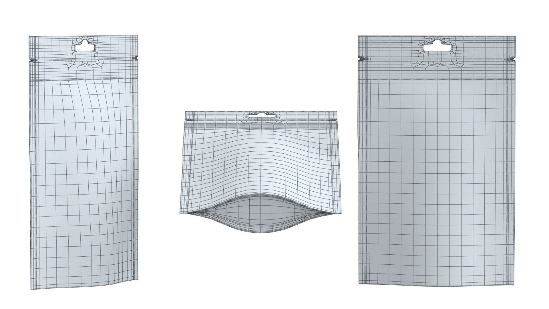 Paper pouchs collection 3D model_26