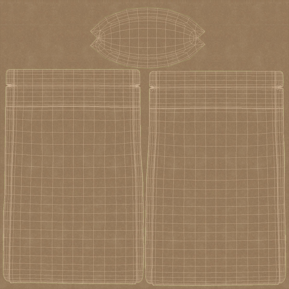 Paper pouchs collection 3D model_30