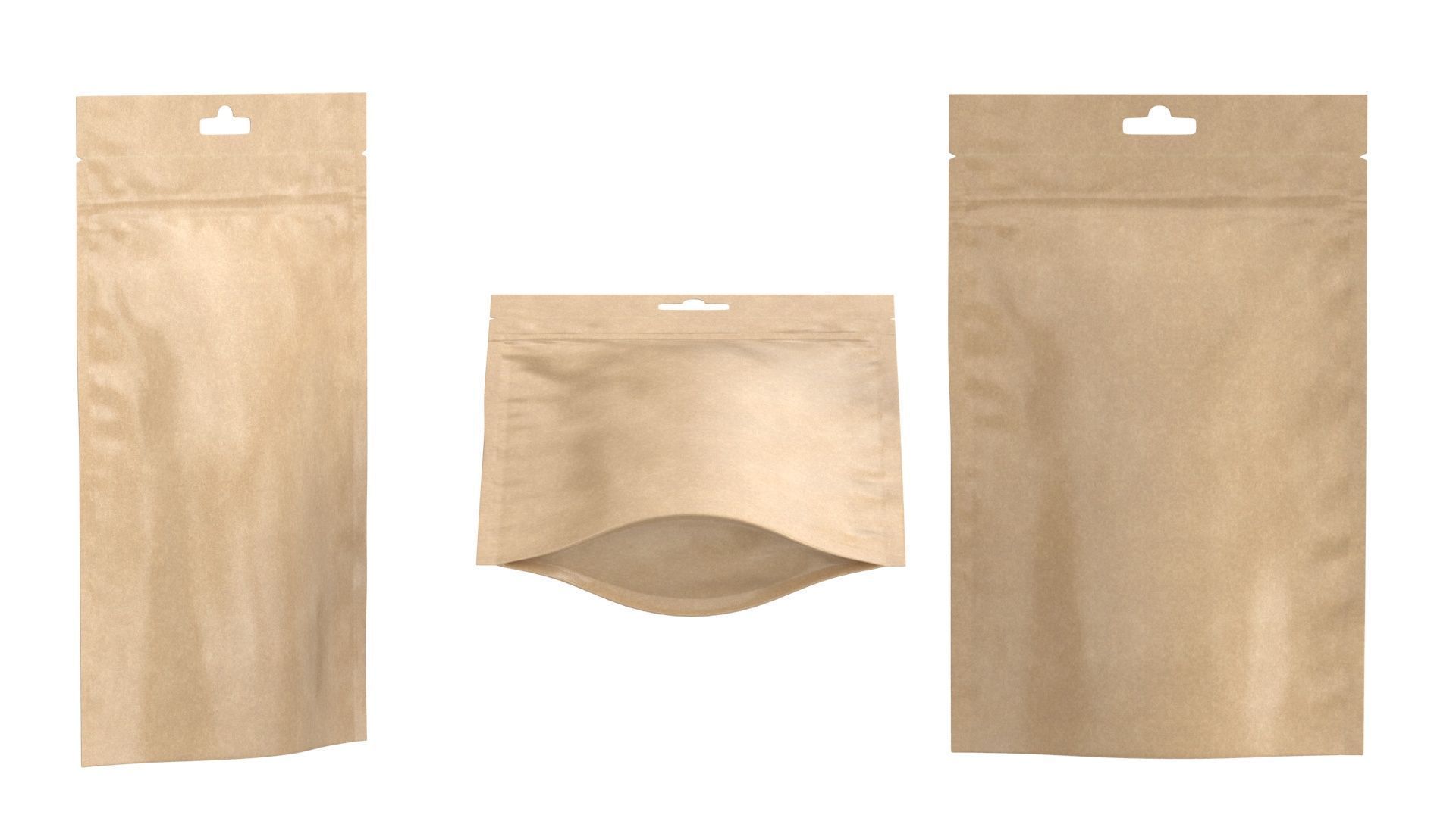 Paper pouchs collection 3D model_24