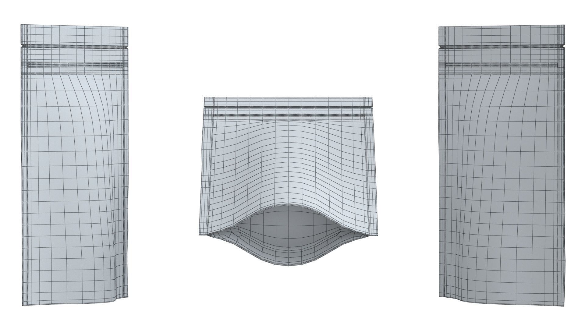 Paper pouchs collection 3D model_4