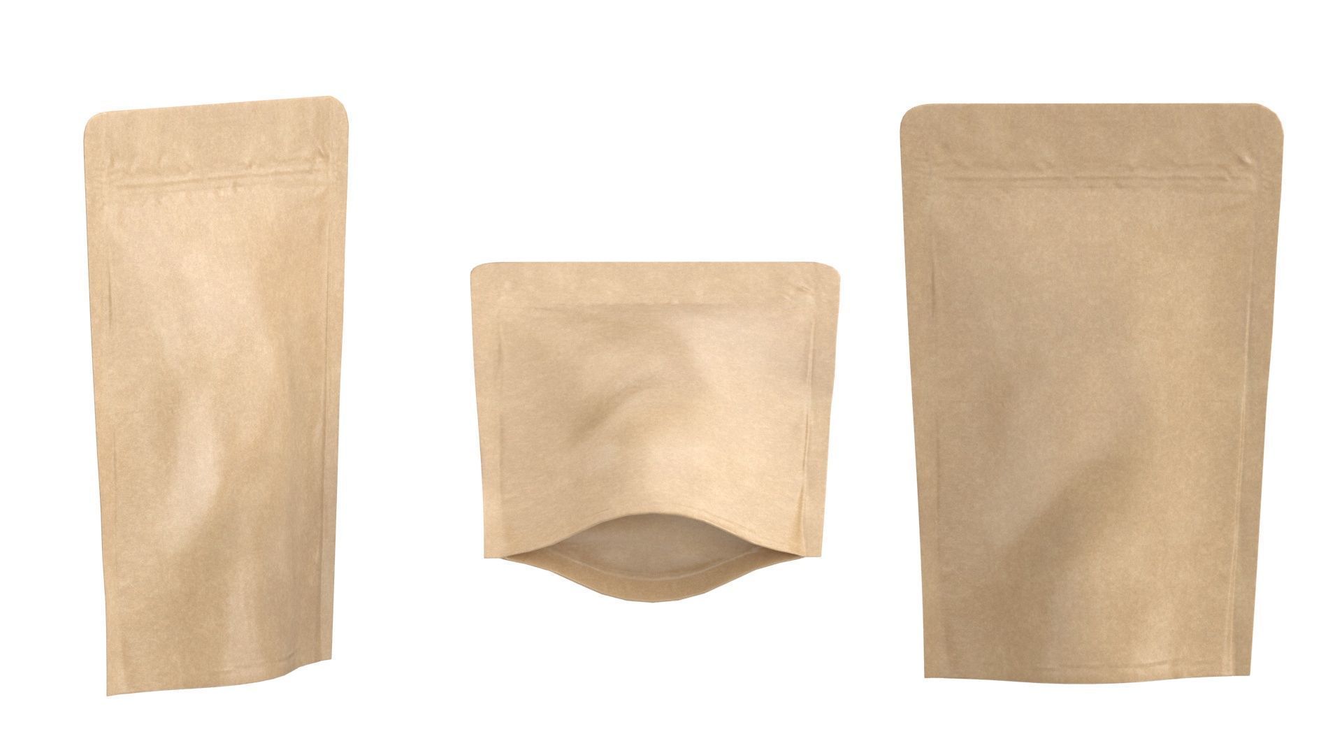 Paper pouchs collection 3D model_7